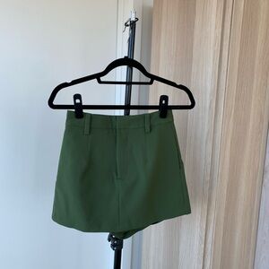NWT Green High-Waisted Skort
